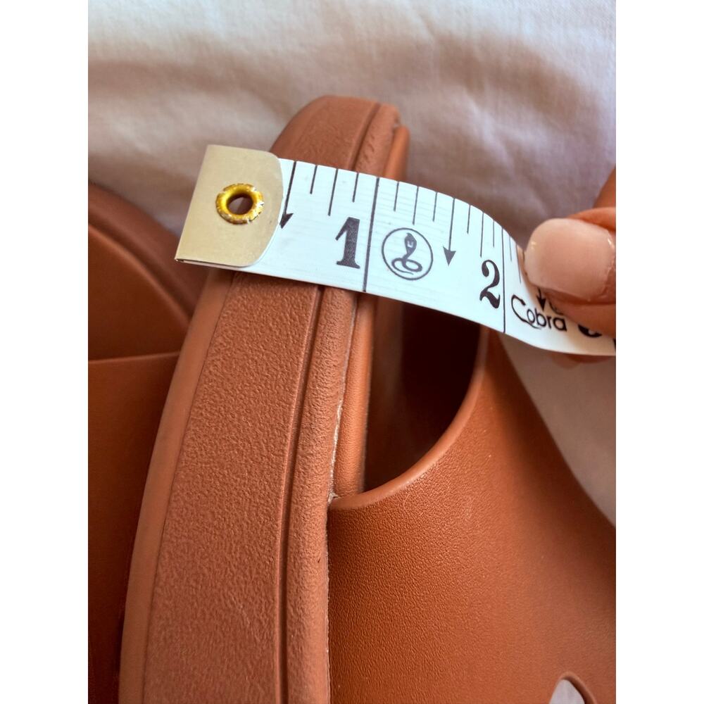 FitFlop F-Mode Leather Wedge Sandals in Brown - Size 10 - Picture 8 of 8
